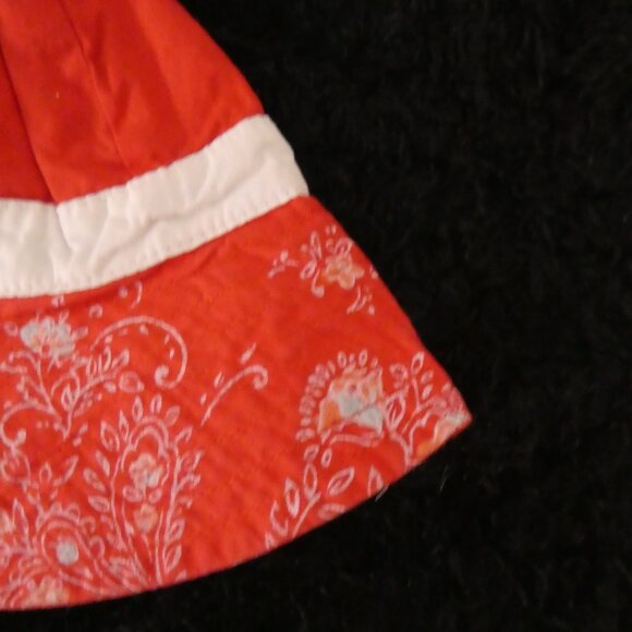 BABY GAP | 6-12 months | Red Floral Bucket Hat with Bow - Picture 7 of 11